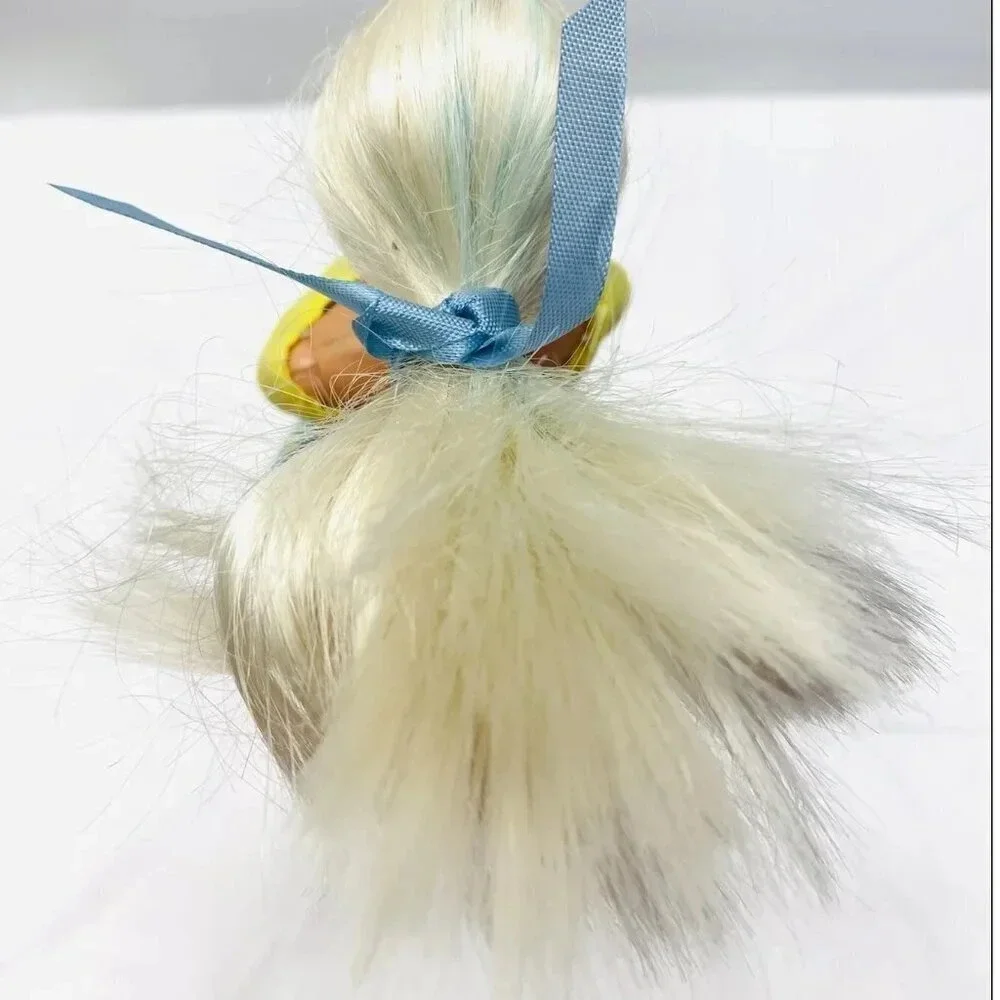 MATTEL BARBIE Doll Blond Hair Articulated Elbow Knees Earrings Dress 12